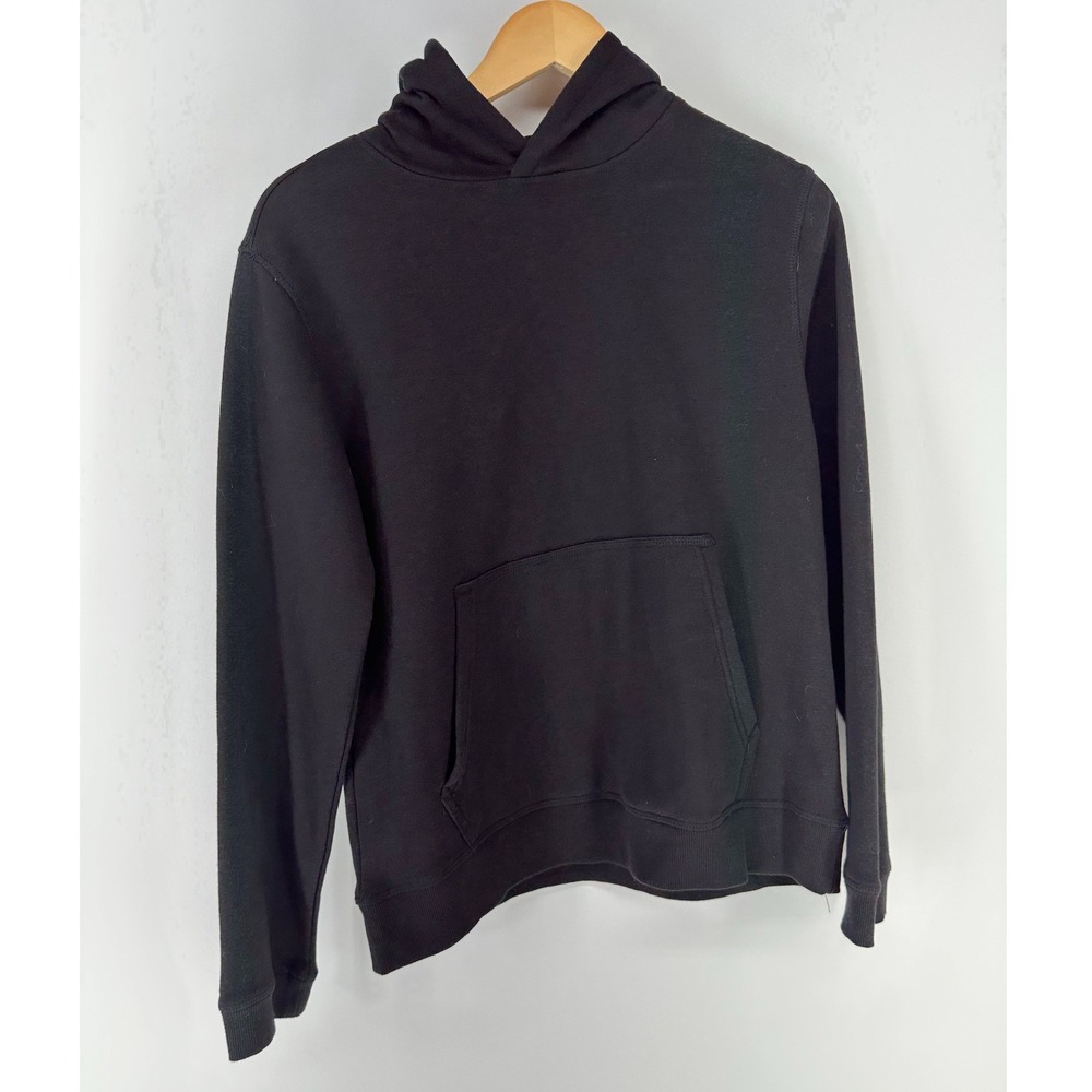 Vively Hoodie Boys XL 14/16 Black Pullover Kangaroo‎ Pocket Sweatshirt Casual